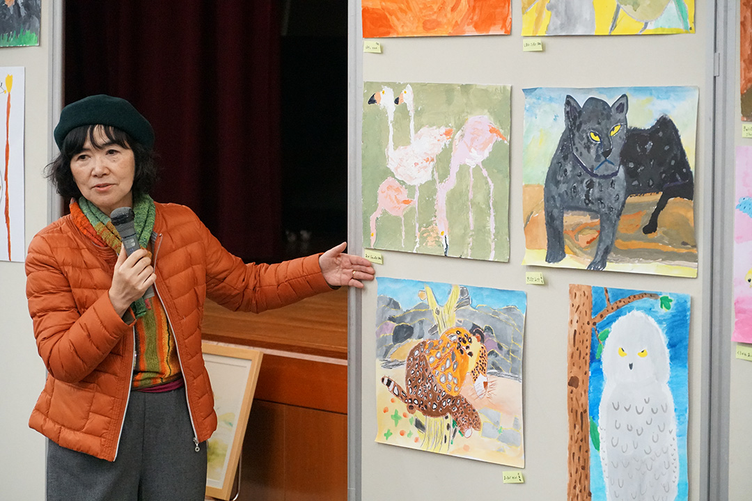神戸市立王子動物園 永田萠先生との絵画教室
